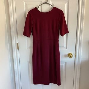 Burgundy dress from Aritzia